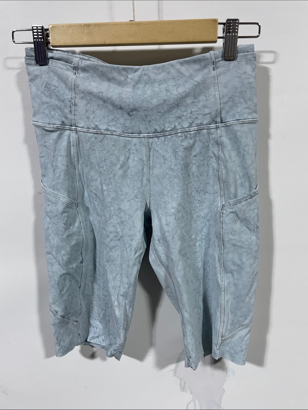 lululemon athletica Pale Blue High-Rise Bike Shorts